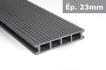 TraDECK - Lames terrasse composite 50% bois 50% PVC Gris Anthracite 2200x150x23mm