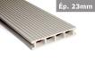 TraDECK - Lames terrasse composite 50% bois 50% PVC Blanc 2200x150x23mm