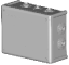 Boîte dérivation étanche IP66 BoxLine-850° 216x166x90 mm, Lot 10 unité Couleur : Gris